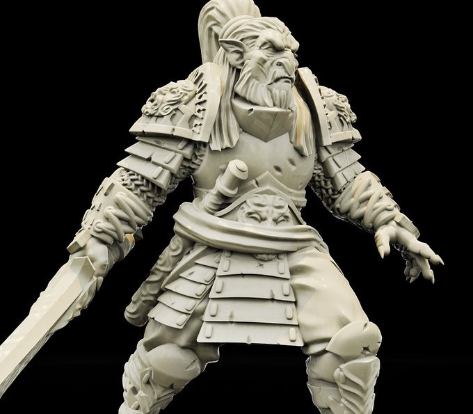 Hobgoblin, Resin miniatures 11:56 (28mm / 34mm) scale - Ravenous Miniatures