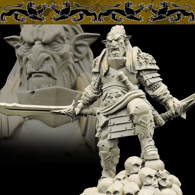 Hobgoblin, Resin miniatures 11:56 (28mm / 34mm) scale - Ravenous Miniatures