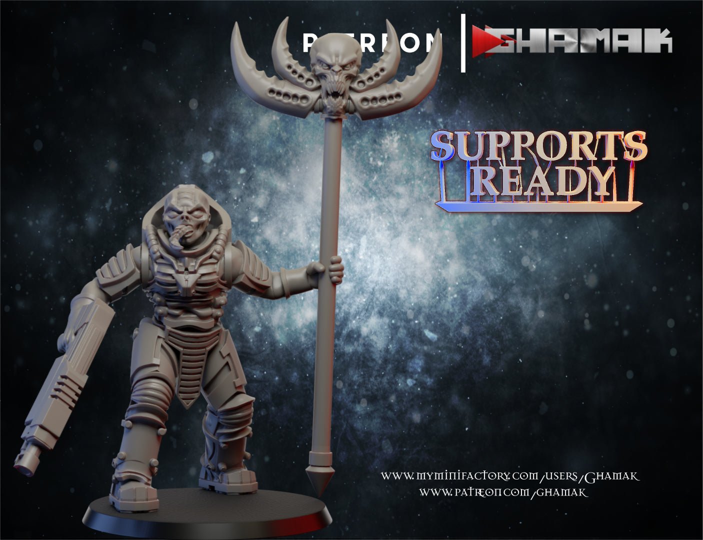 Humanoid Hybrid, Resin miniatures 11:56 (28mm / 32mm) scale - Ravenous Miniatures