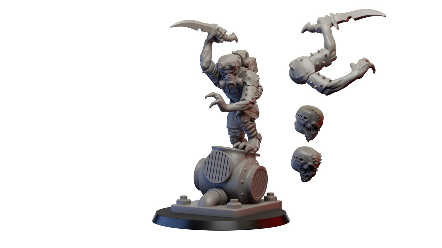 Hybrid Leader, Resin miniatures 11:56 (28mm / 32mm) scale - Ravenous Miniatures