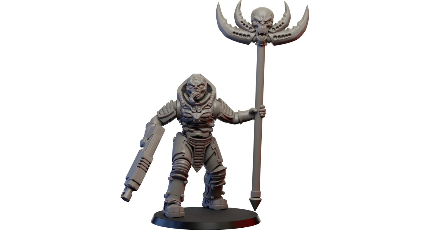 Hybrid Mercenary, Resin miniatures 11:56 (28mm / 32mm) scale - Ravenous Miniatures