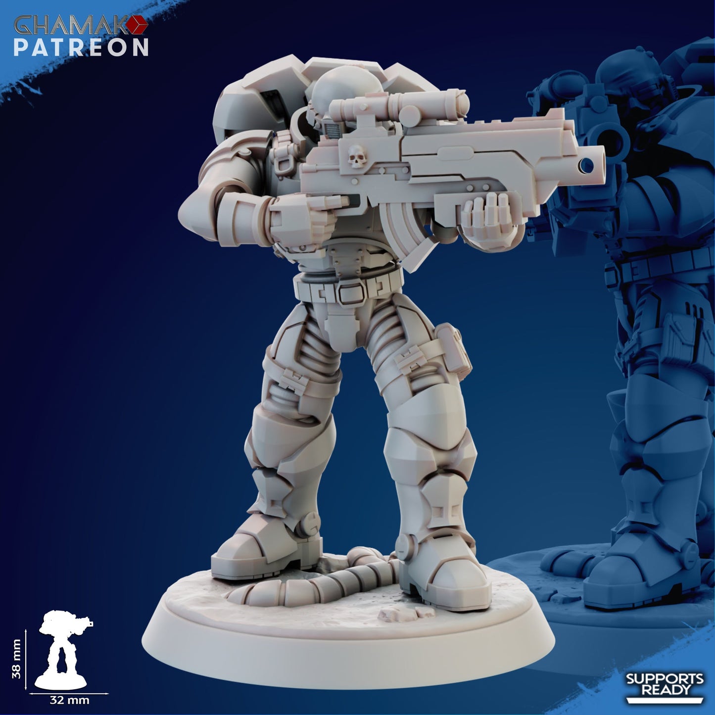 Imperator incursor, Resin miniatures Unpainted, Unassembled. - Ravenous Miniatures