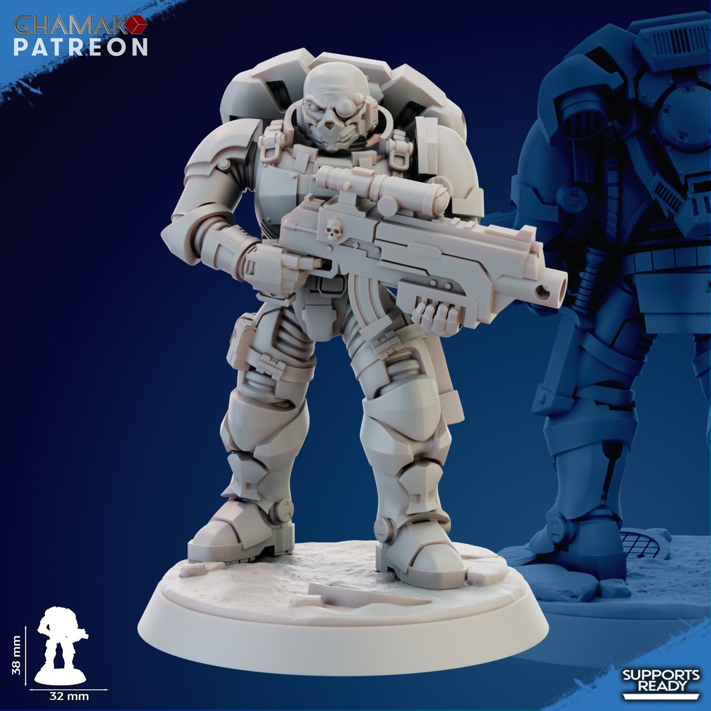 Imperator incursor, Resin miniatures Unpainted, Unassembled. - Ravenous Miniatures
