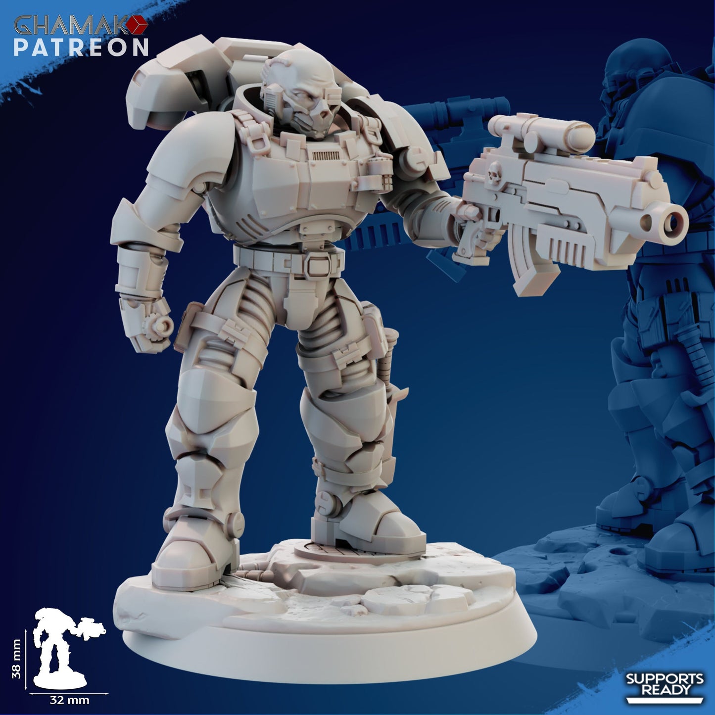 Imperator incursor, Resin miniatures Unpainted, Unassembled. - Ravenous Miniatures