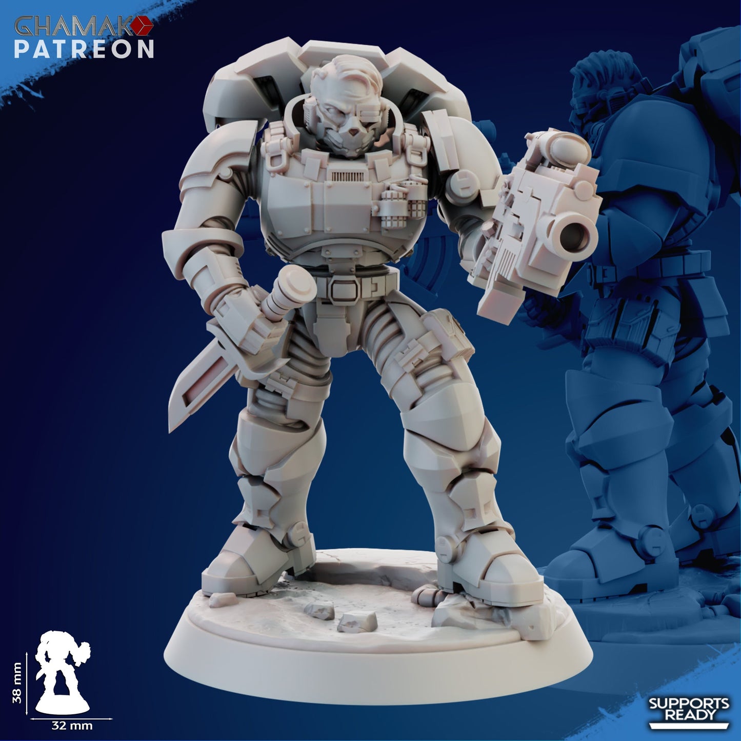 Imperator incursor, Resin miniatures Unpainted, Unassembled. - Ravenous Miniatures