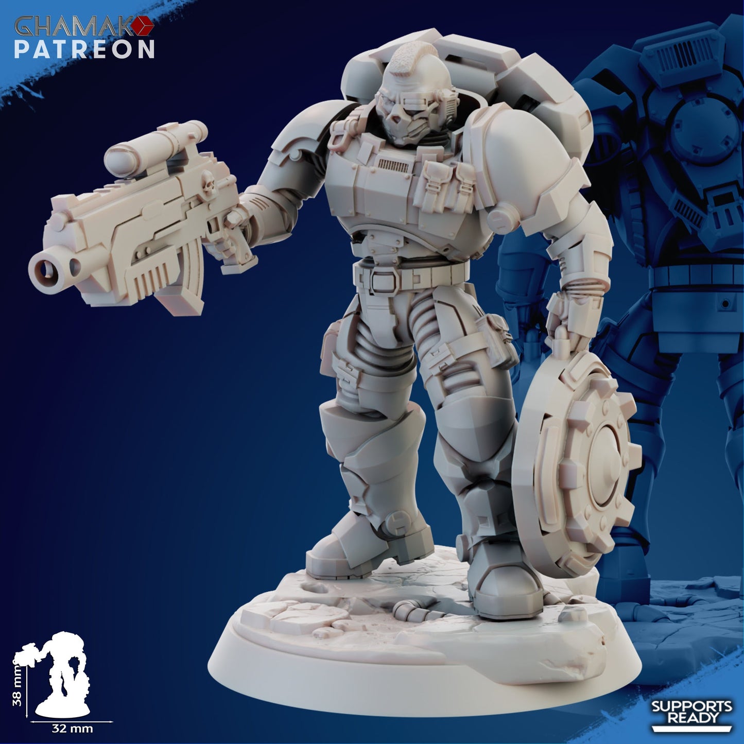 Imperator incursor, Resin miniatures Unpainted, Unassembled. - Ravenous Miniatures