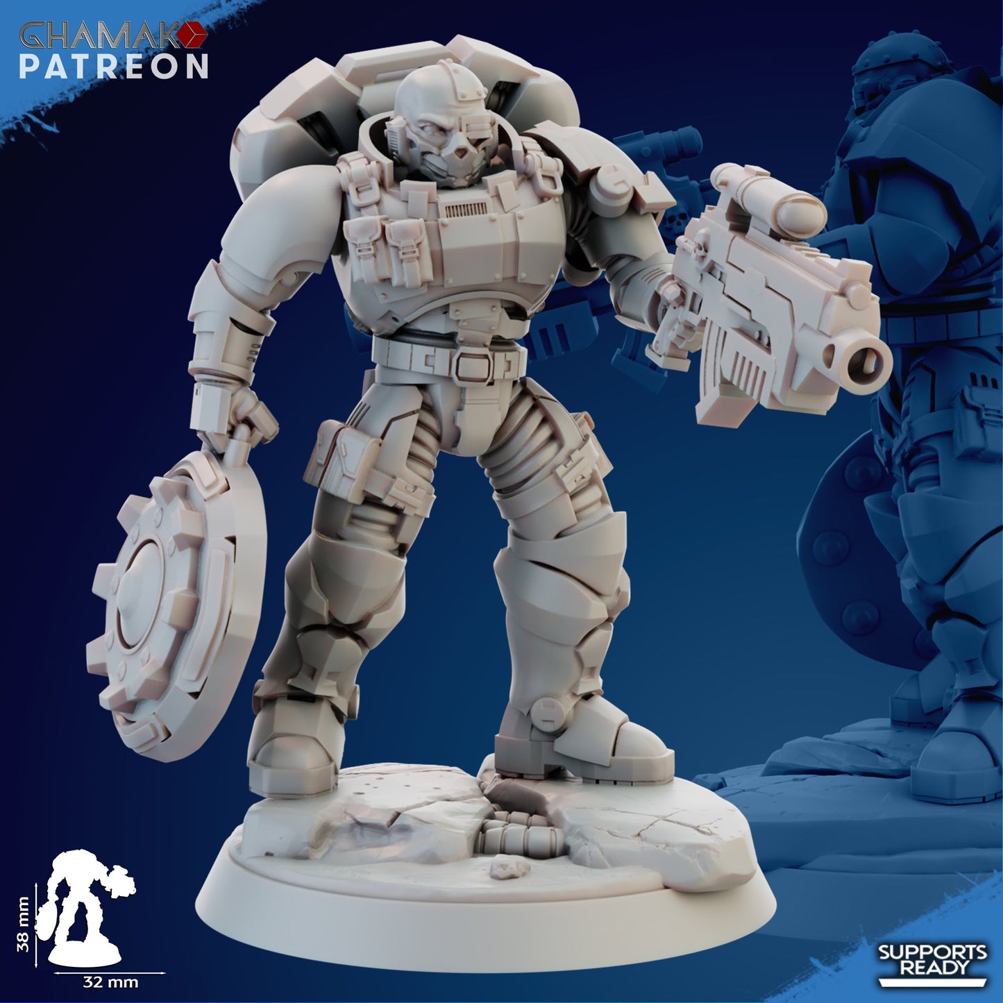 Imperator incursor, Resin miniatures Unpainted, Unassembled. - Ravenous Miniatures