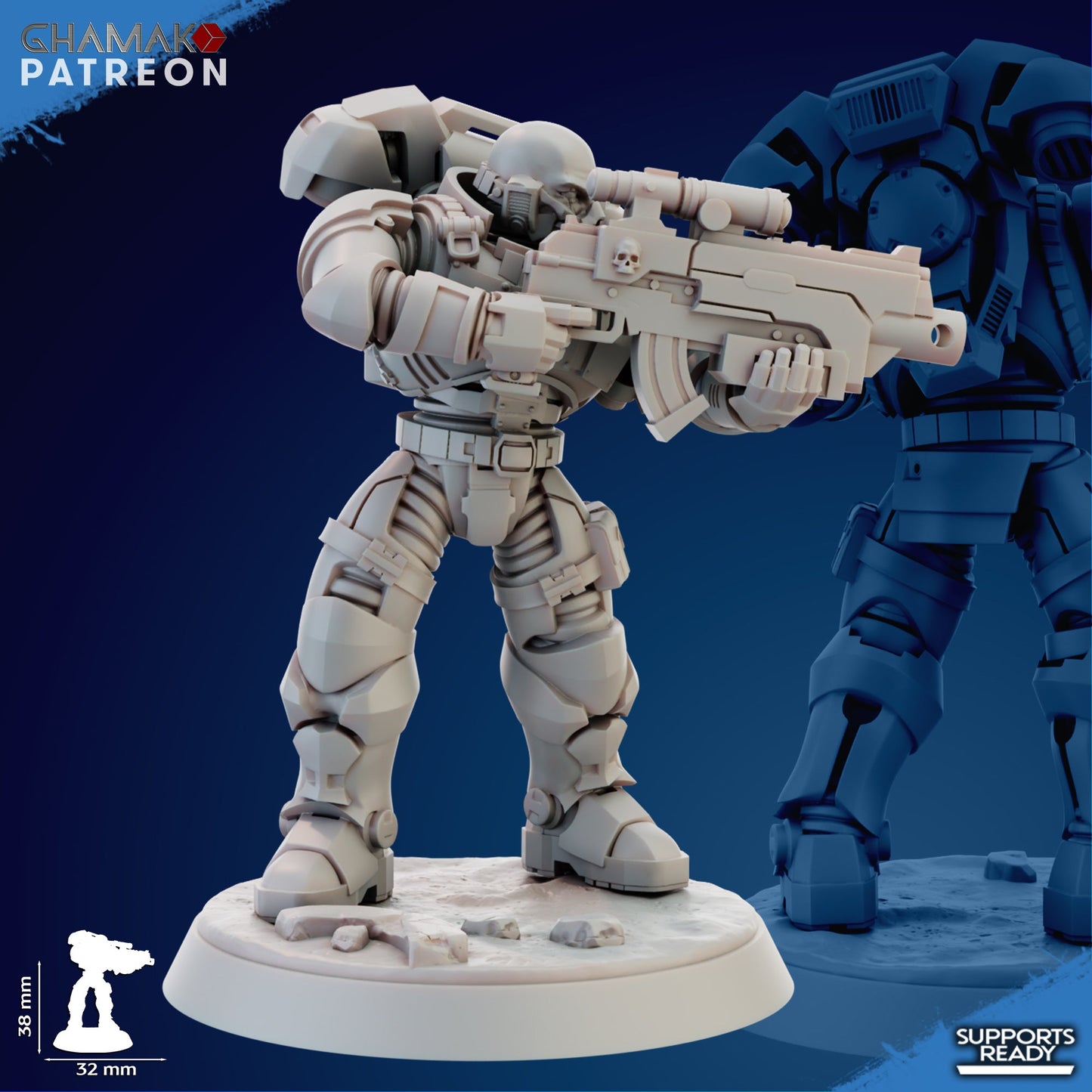 Imperator incursor, Resin miniatures Unpainted, Unassembled. - Ravenous Miniatures