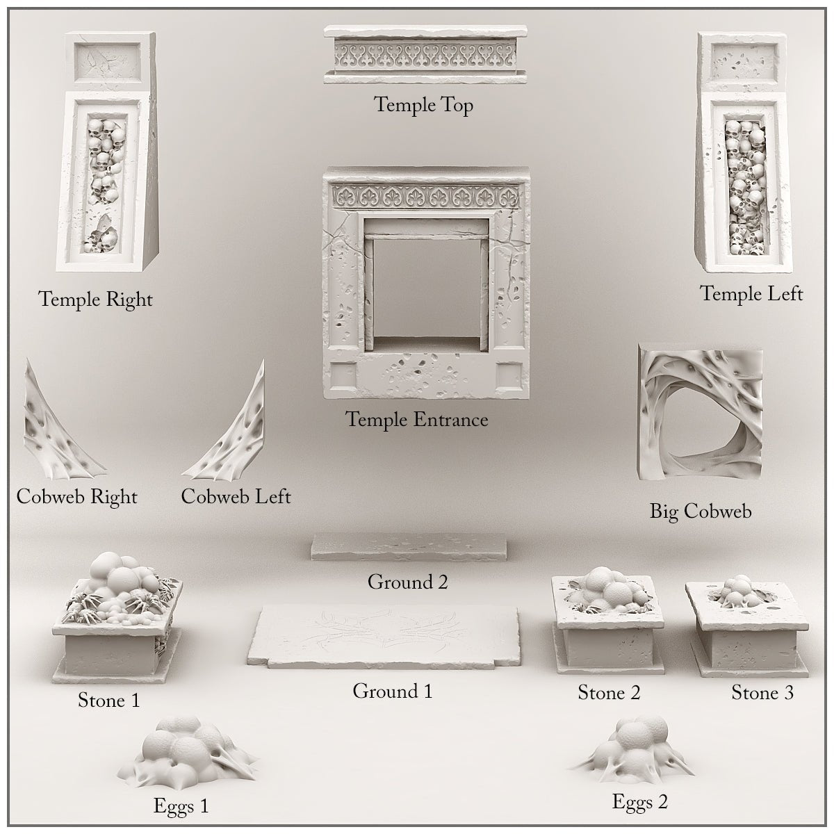 Infested Temple entrance - Ravenous Miniatures