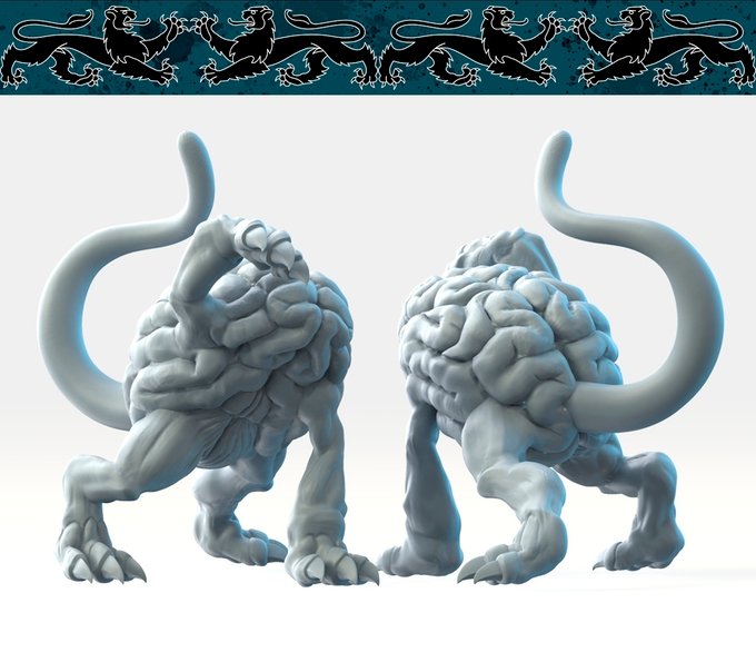 Intellect Devourer, Resin miniatures 11:56 (28mm / 32mm) scale - Ravenous Miniatures
