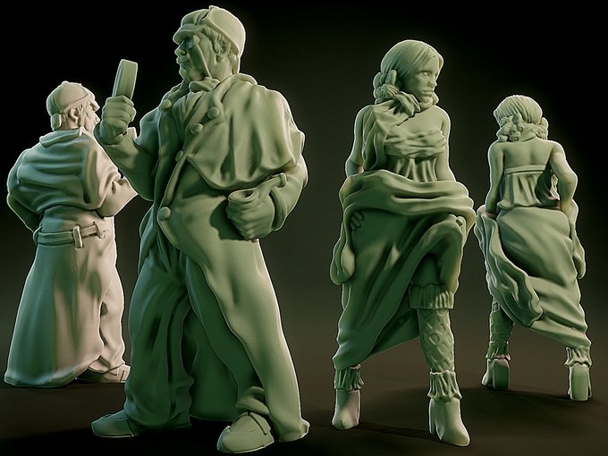 Investigator, Resin miniatures 11:56 (28mm / 34mm) scale - Ravenous Miniatures