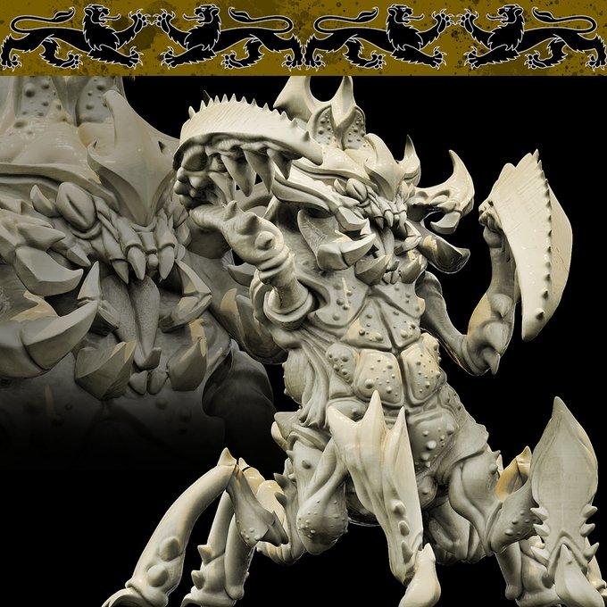 Khepri, Resin miniatures 11:56 (28mm / 34mm) scale - Ravenous Miniatures