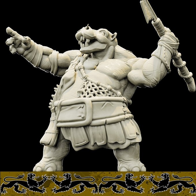 kiboko_the_untamed, Resin miniatures 11:56 (28mm / 34mm) scale - Ravenous Miniatures