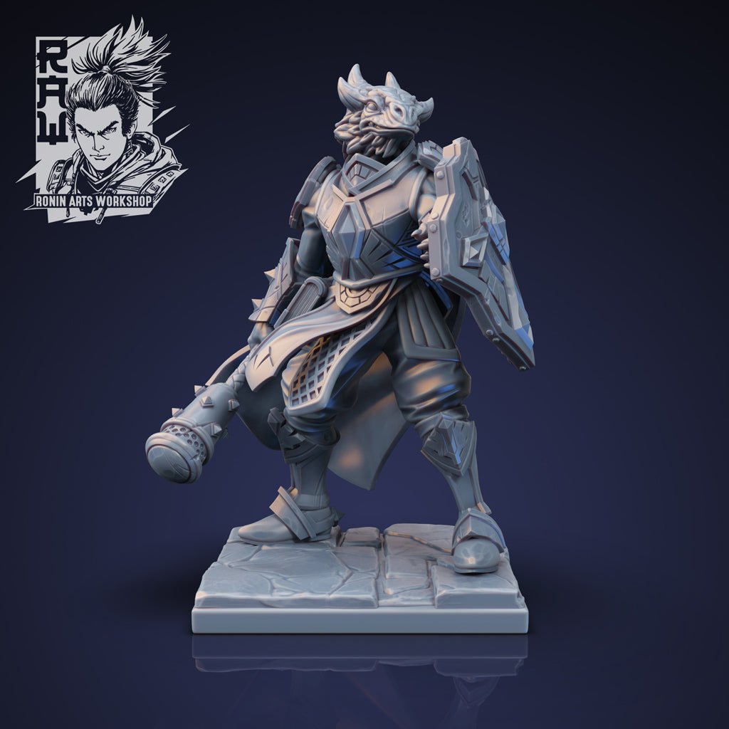 Korgor the Paladin , 3d Printed resin miniatures by RAW - Ravenous Miniatures