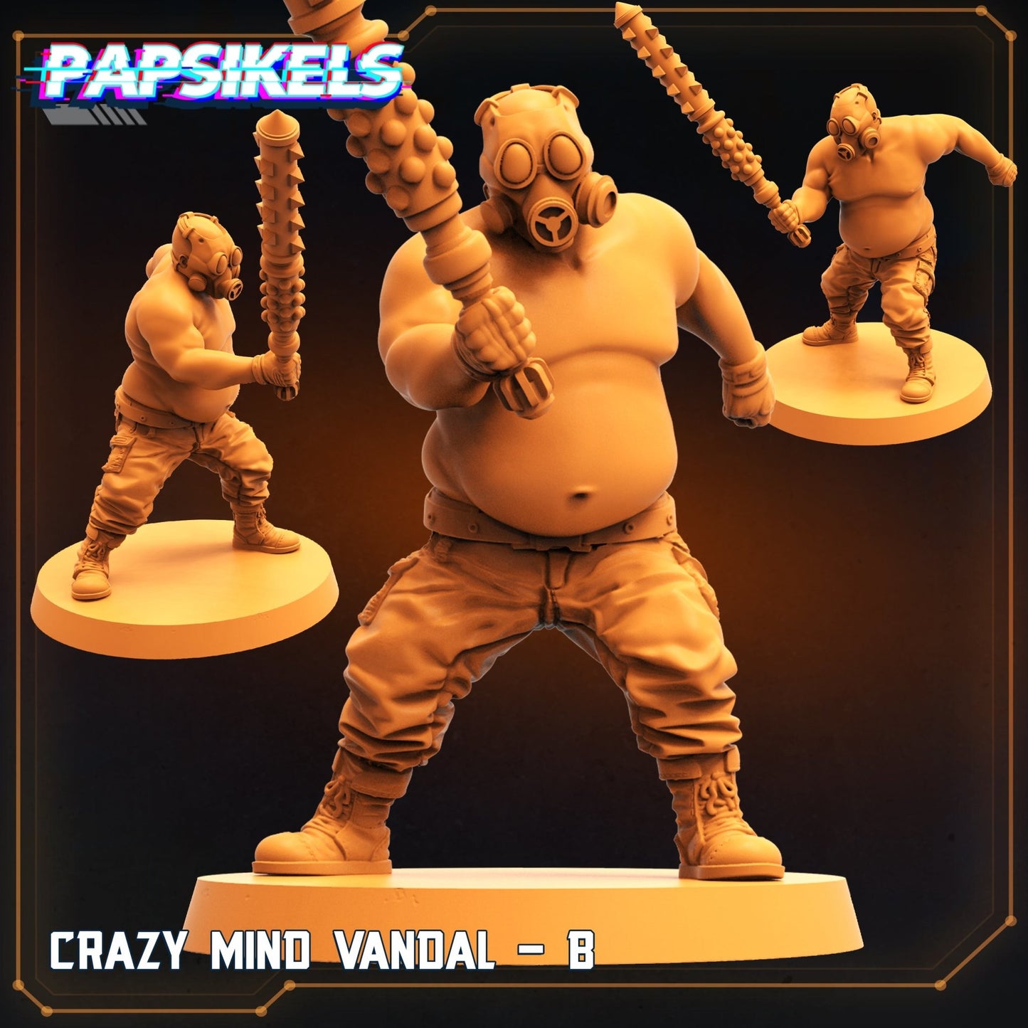 Large Crazy Mind Vandals, Resin miniatures 11:56 (28mm / 32mm) scale - Ravenous Miniatures