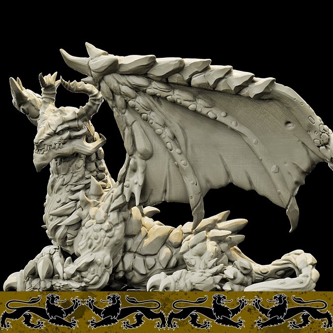 Lasair(LavaDragon), Resin miniatures 11:56 (28mm / 34mm) scale - Ravenous Miniatures