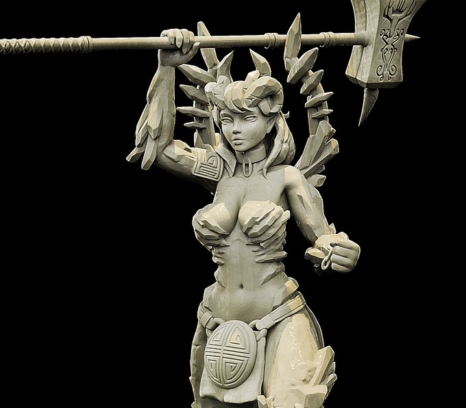 Laufey, Resin miniatures 11:56 (28mm / 34mm) scale - Ravenous Miniatures