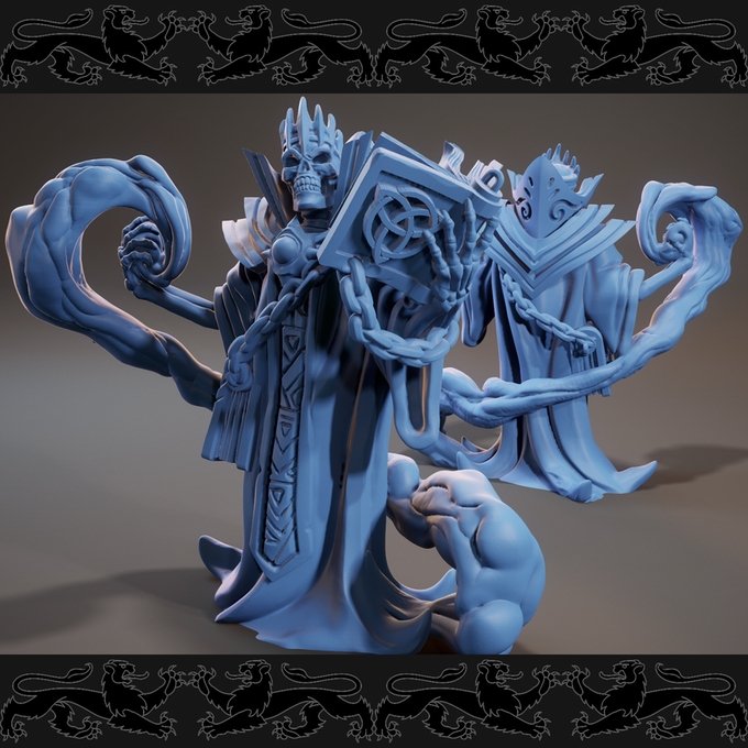 Lich, Resin miniatures 11:56 (28mm / 34mm) scale - Ravenous Miniatures