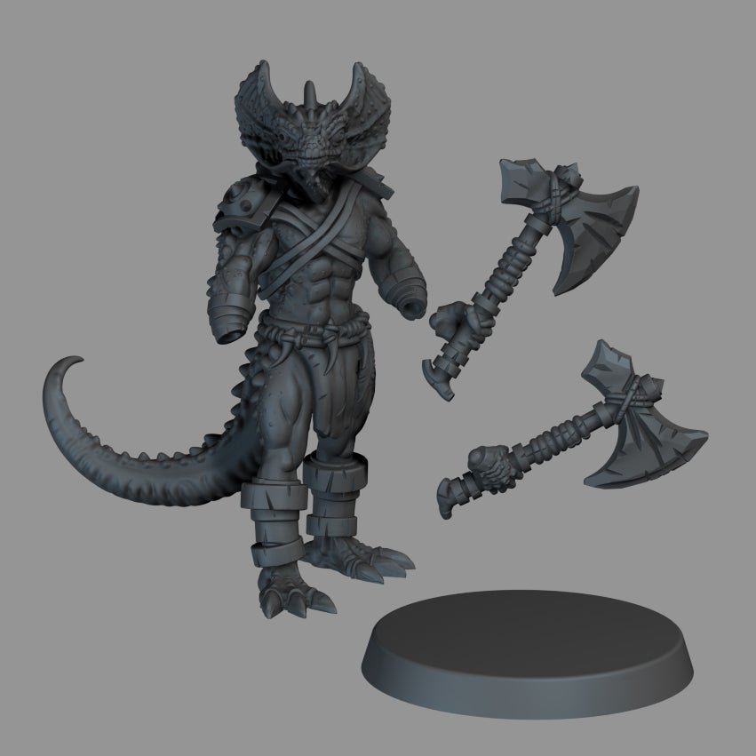 Lizardfolk warrior - Ravenous Miniatures