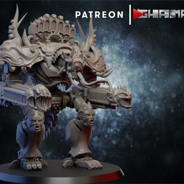 Lord of Battle Slaneshoo, Resin miniatures 11:56 (28mm / 32mm) scale - Ravenous Miniatures