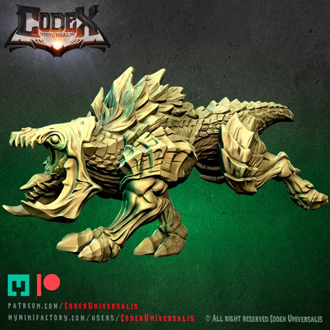Lurker hound, Resin miniatures 11:56 (28mm / 32mm) scale - Ravenous Miniatures