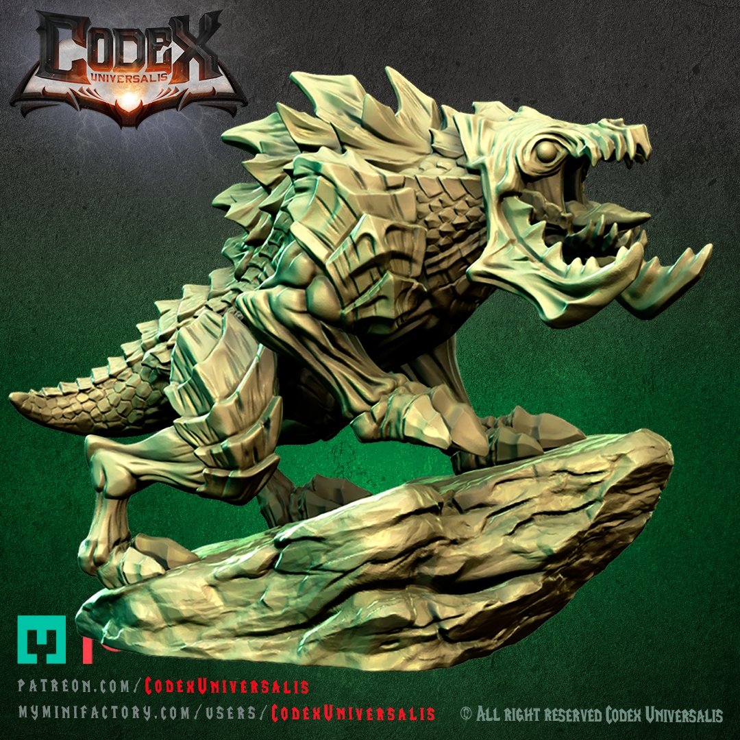 Lurker hound, Resin miniatures 11:56 (28mm / 32mm) scale - Ravenous Miniatures