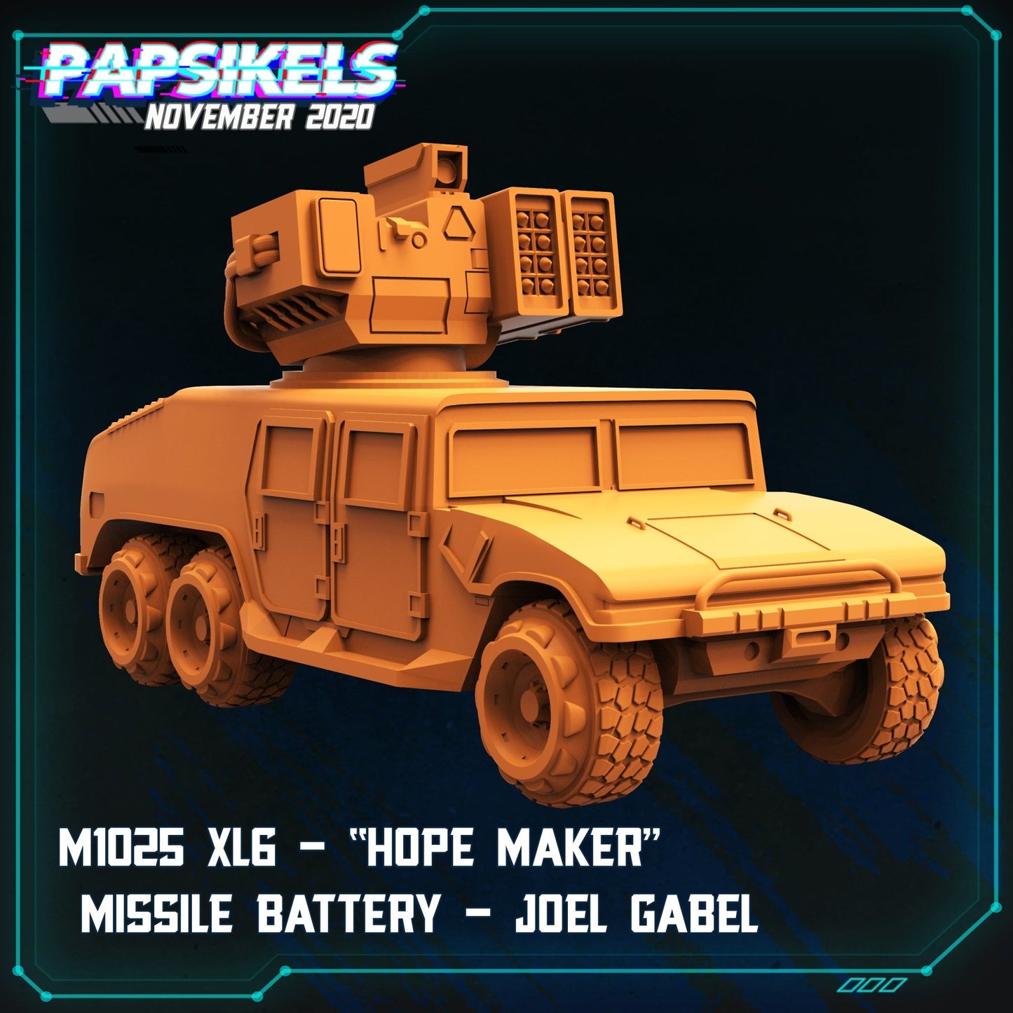 M1025 XL6 "hope maker", 3d Printed Resin Miniatures - Ravenous Miniatures