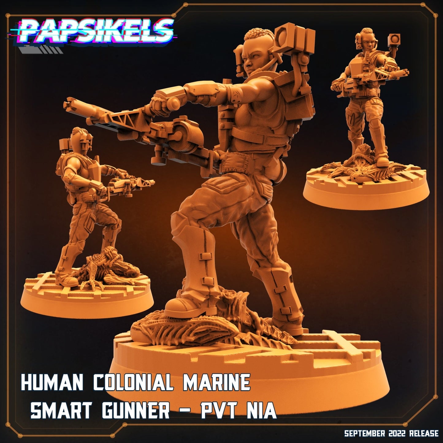 Medic Eunice and Pvt. Nia, Resin miniatures, unpainted and unassembled - Ravenous Miniatures