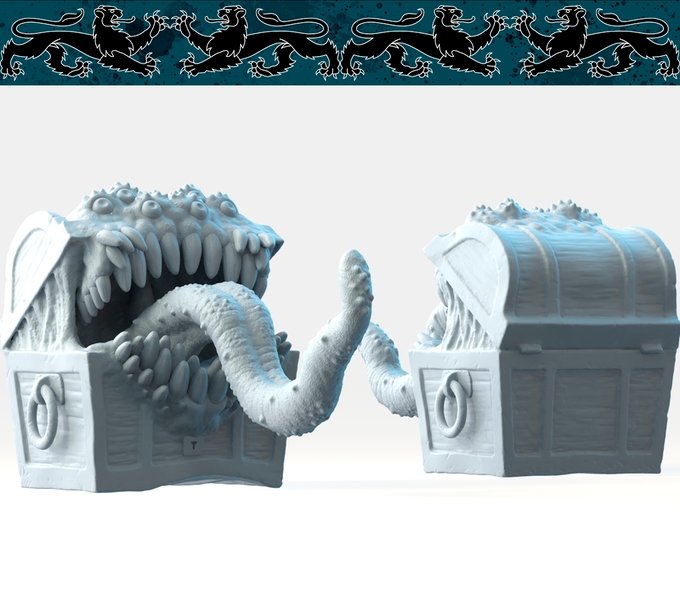 Mimics, Resin miniatures 11:56 (28mm / 32mm) scale - Ravenous Miniatures