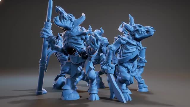 MinotaurSkeleton, Resin miniatures 11:56 (28mm / 34mm) scale - Ravenous Miniatures
