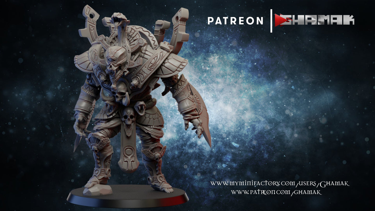 Mummified Cyclops, Resin miniatures 11:56 (28mm / 32mm) scale - Ravenous Miniatures