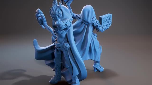 Necromancer, Resin miniatures 11:56 (28mm / 34mm) scale - Ravenous Miniatures