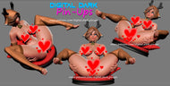 NSFW Deer Girl, Pin-up Miniatures by Digital Dark - Ravenous Miniatures