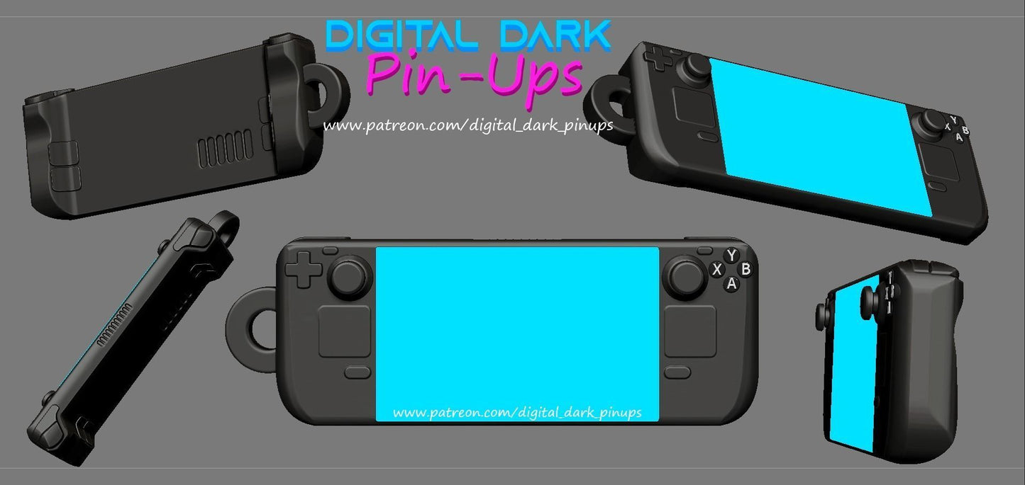 NSFW Gamer girl Tails, Pin-up Miniatures by Digital Dark - Ravenous Miniatures