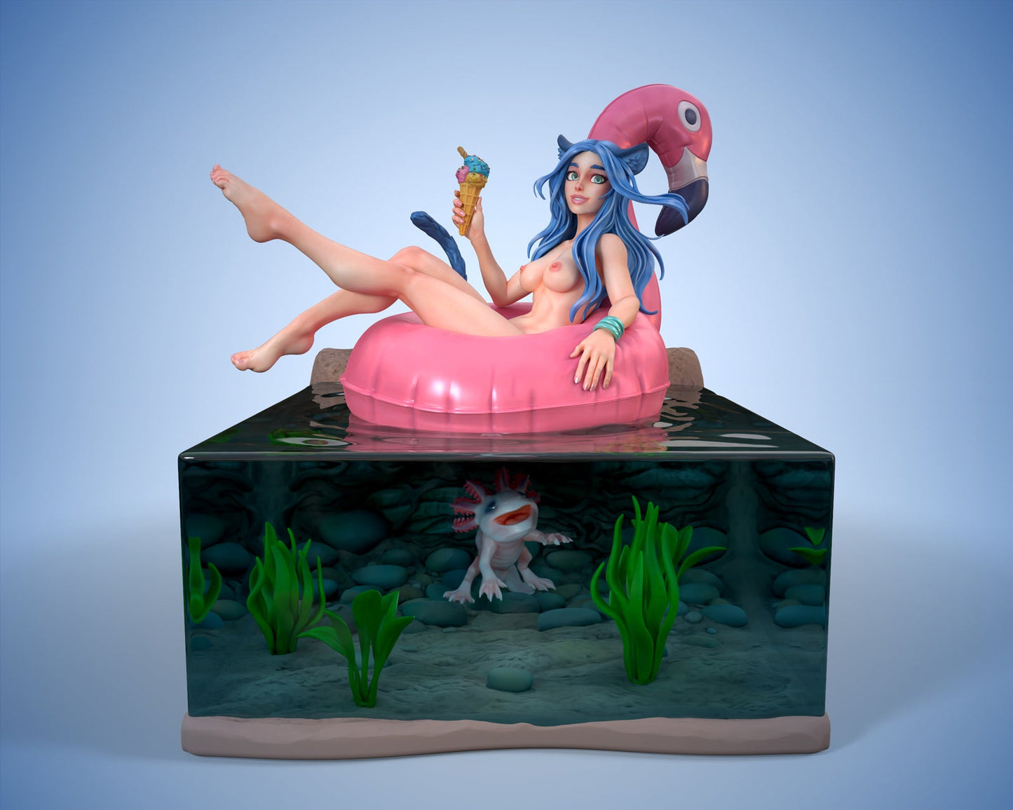 NSFW Katty, Resin miniatures by RAW - Ravenous Miniatures