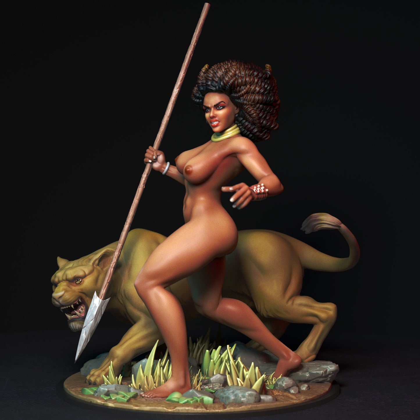 NSFW Lioness, Pin-up Miniatures by Torrida - Ravenous Miniatures