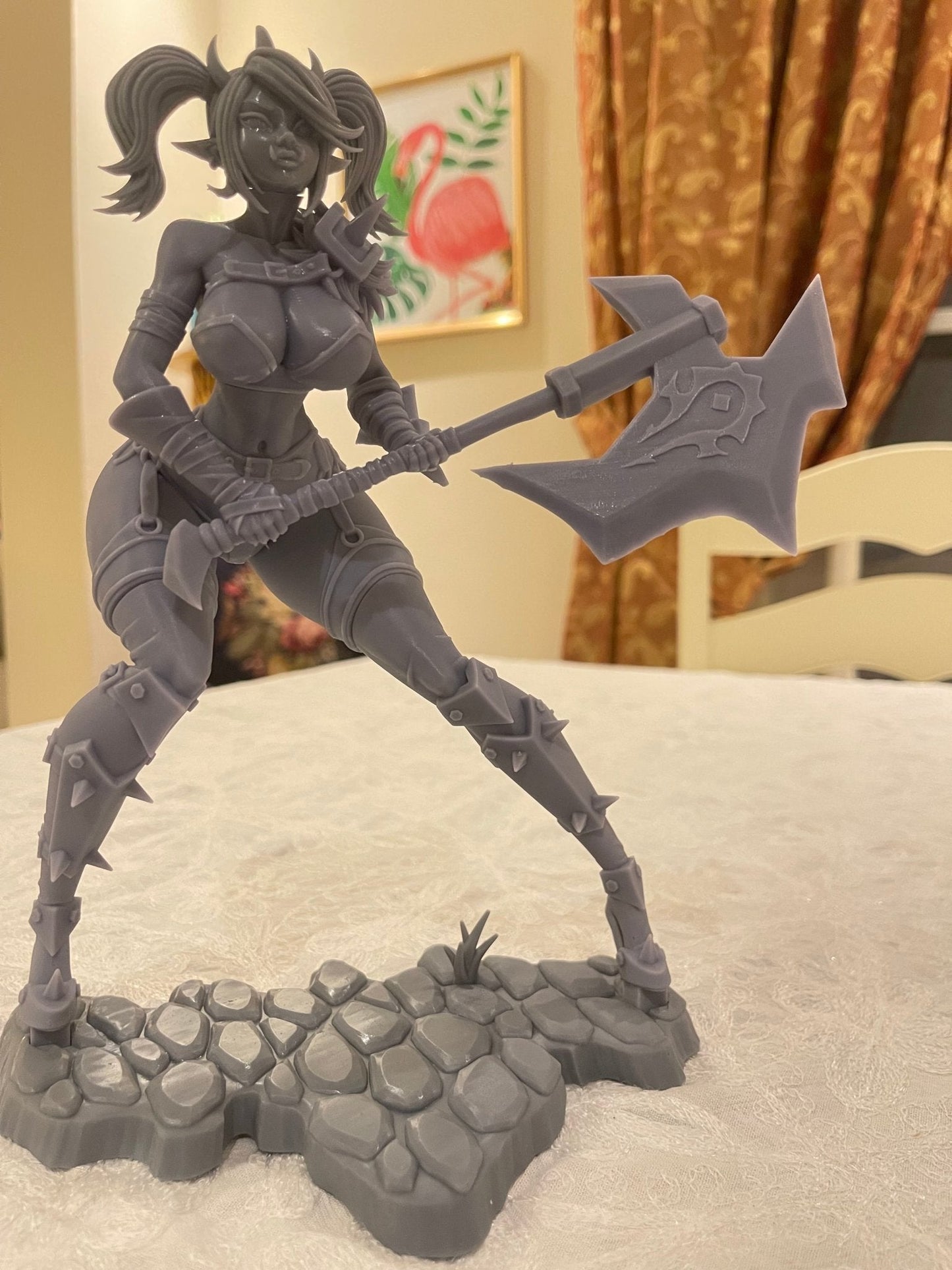 NSFW Orc Berserker, Fan art Miniatures by Digital Dark - Ravenous Miniatures