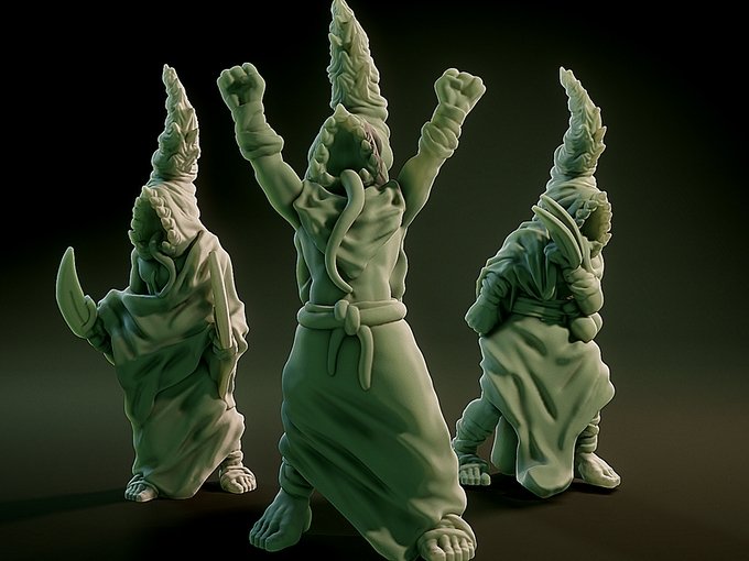 Nyarlarthotep Cultist, Resin miniatures 11:56 (28mm / 34mm) scale - Ravenous Miniatures