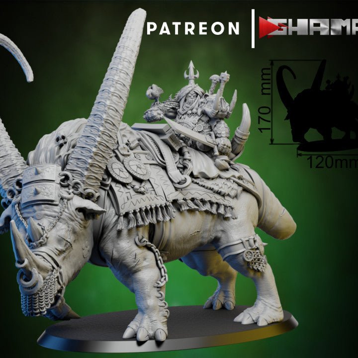 Ogre leader, Resin miniatures 11:56 (28mm / 32mm) scale - Ravenous Miniatures