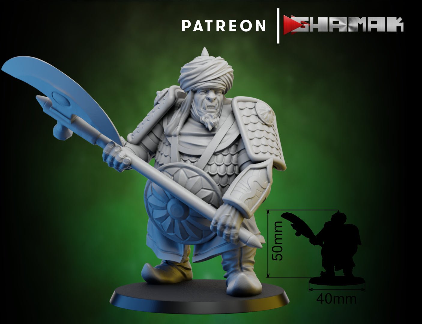 Ogre Warriors, Resin miniatures 11:56 (28mm / 32mm) scale - Ravenous Miniatures