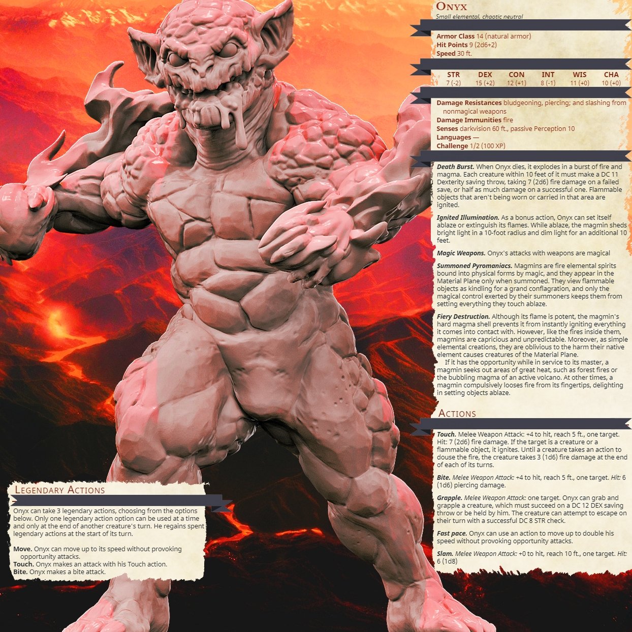 Onyx, Resin miniatures 11:56 (28mm / 34mm) scale - Ravenous Miniatures