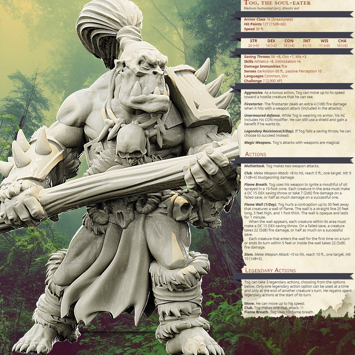 Orcs, Resin miniatures 11:56 (28mm / 34mm) scale - Ravenous Miniatures
