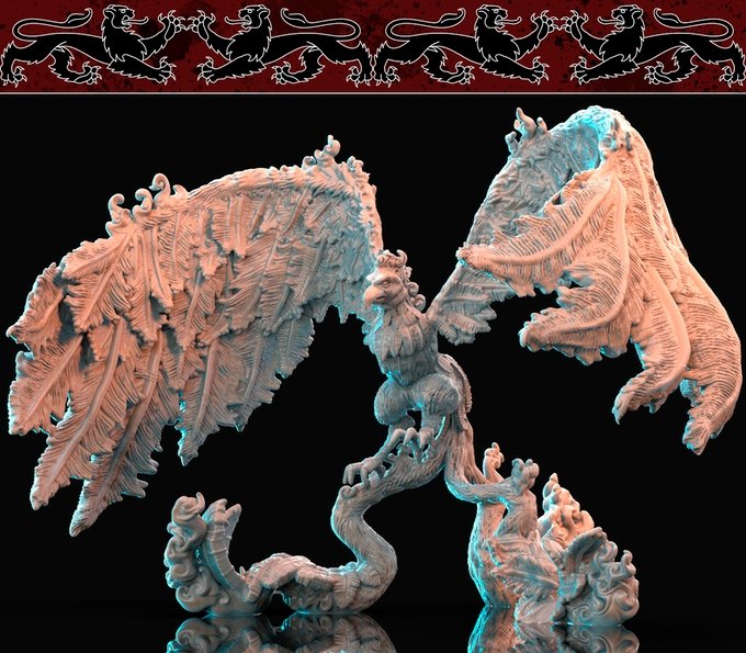 Pheonix, Resin miniatures 11:56 (28mm / 34mm) scale - Ravenous Miniatures