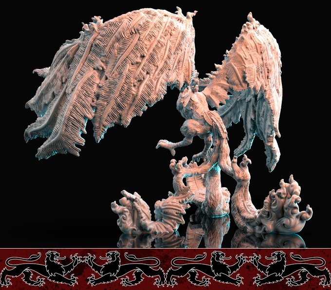 Pheonix, Resin miniatures 11:56 (28mm / 34mm) scale - Ravenous Miniatures