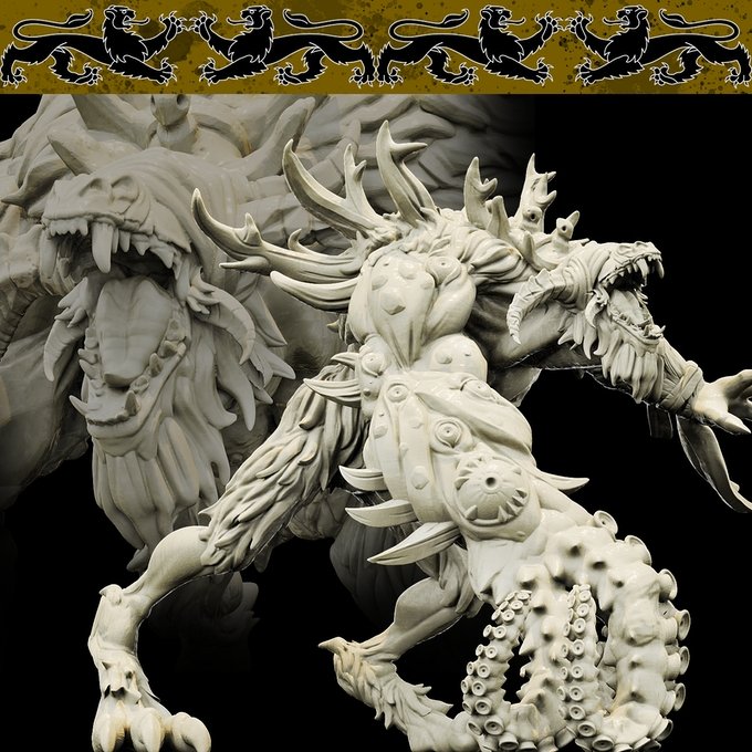 Pon'uglrit, Resin miniatures 11:56 (28mm / 34mm) scale - Ravenous Miniatures