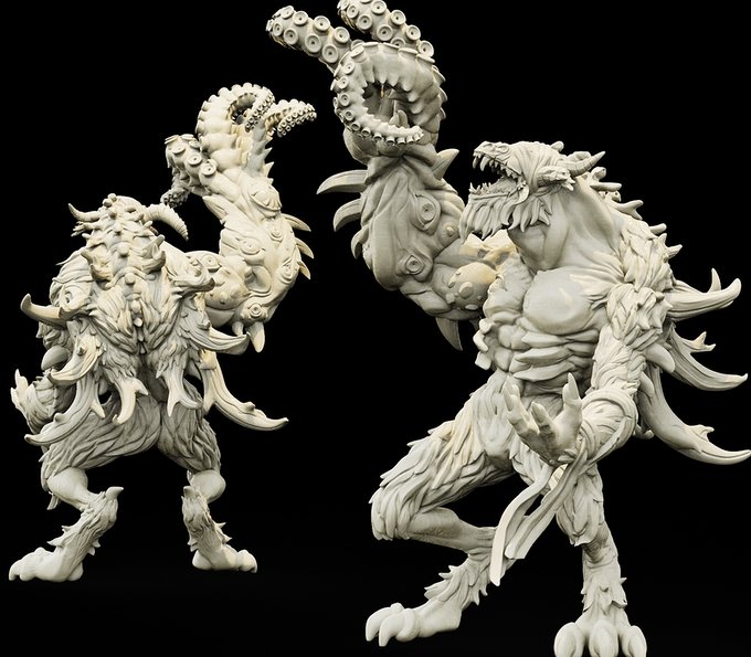 Pon'uglrit, Resin miniatures 11:56 (28mm / 34mm) scale - Ravenous Miniatures