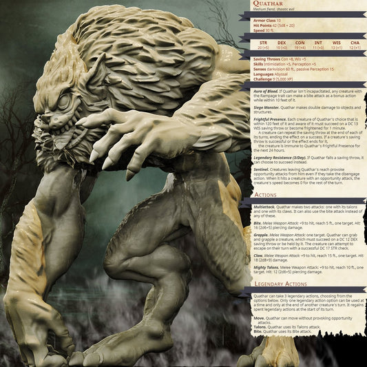 Quathar, Resin miniatures 11:56 (28mm / 34mm) scale - Ravenous Miniatures