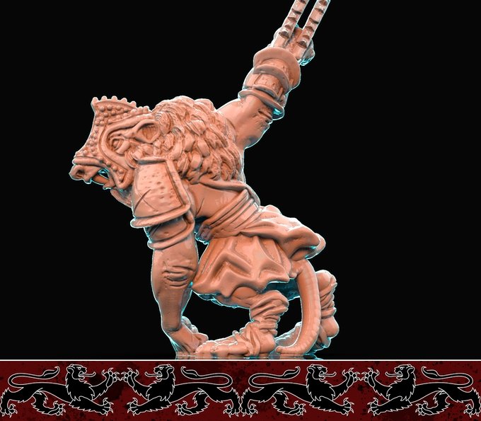 Rat Ogre, Resin miniatures 11:56 (28mm / 34mm) scale - Ravenous Miniatures