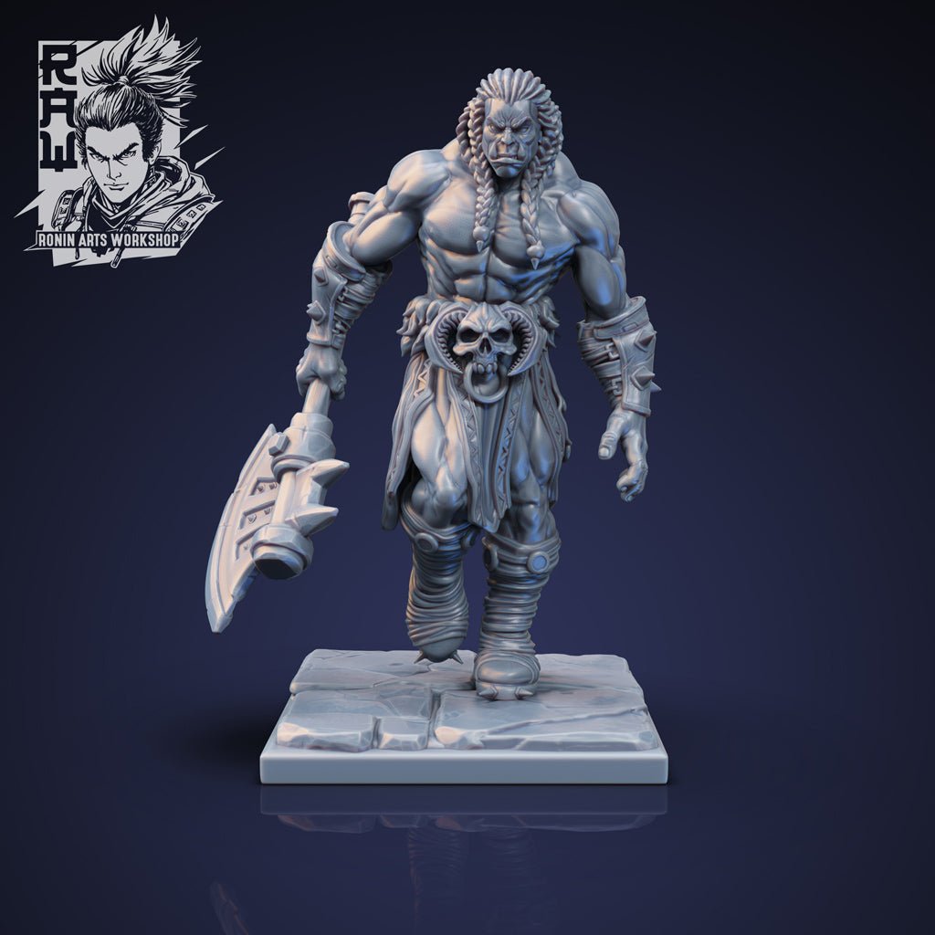 Razbok the Barbarian , 3d Printed resin miniatures by RAW - Ravenous Miniatures