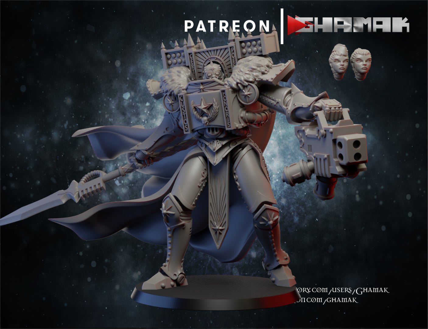 Red Sister Devastator, Resin miniatures 11:56 (28mm / 32mm) scale - Ravenous Miniatures